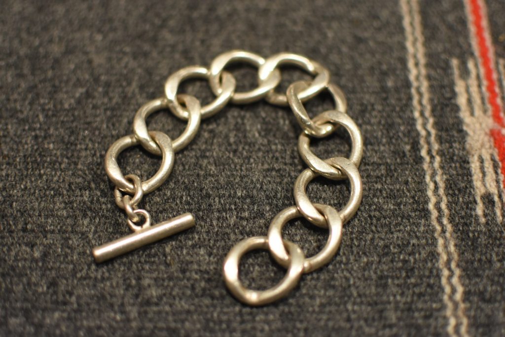 VINTAGE SILVER ACCESSORY Vol.1 】 “ Chain bracelet Made in FRANCE